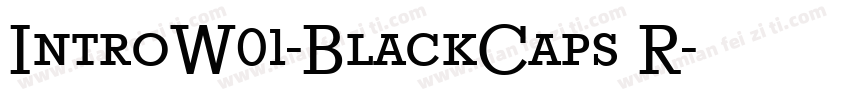 IntroW01-BlackCaps R字体转换